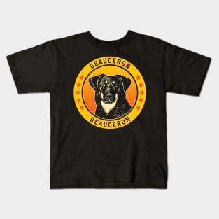 Beauceron Dog Portrait Kids T-Shirt